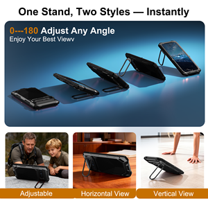 Étui en alliage métallique d'aluminium pour Google Pixel 9/10 Pro XL, robuste, avec anneau magnétique, charge sans fil, antichoc, coque arrière rigide en PC - Product Image 2