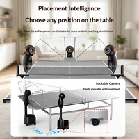 PUSHANG DORA Pro MAX Robot Pelatih Tenis Meja Pintar Berdiri di Lantai dengan Kontrol Suara Mesin Bola Profesional