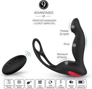 Kablosuz Uzaktan Titreşimli Prostat Masaj Aleti <span class=keywords><strong>Anal</strong></span> Plug Seks Oyuncağı Erkekler için Mastürbasyon Zevkini Uyarır Titreşimli Orgazm Cihazı - Product Image 3