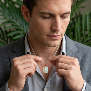Natural Ethiopian <b>Opal</b> & Spessartite Garnet Ganesha Pendant 925 Sterling Silver Hand Carved Gemstone Jewelry Wholesale Supplier - Product Image 6