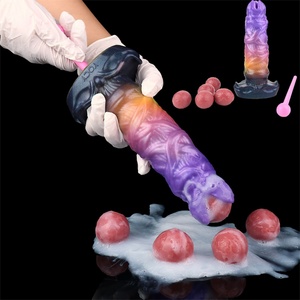 YOCY Ovipositor Dildo Neumático Monstruoso con 5 Huevos, Dildo Anal de Silicona de 8.1 Pulgadas, Tapón Anal, Juguetes Sexuales para Mujeres, Punto G - Product Image 1