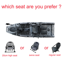 Kayak de pêche modulaire monoplace 2026 Motor Ready 10FT en 2 pièces, type Sit-on-Top, avec système de propulsion à pédales, en HDPE, support moteur de pêche à la traîne, vente en gros