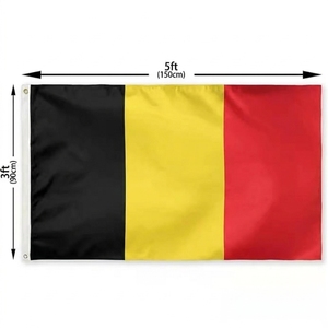 Bandera de Bélgica de 90x150cm, Impermeable y Resistente a los Rayos UV, con Ojales Duraderos para Jardín y Patio - Product Image 2