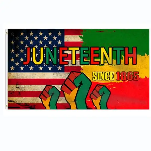 Día de Juneteenth 19 de junio de 1865 Bandera 3x5 pies, Día DE LA Independencia Libertad Banderas africanas de la Historia Negra Bandera estadounidense