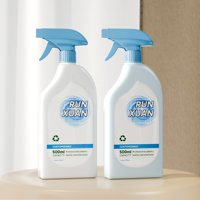 Runxuan 500ml bouteille de détergent blanc nettoyant pour animaux de compagnie déclencheur vaporisateur pompe en plastique déclencheur chimique pulvérisateur bouteille