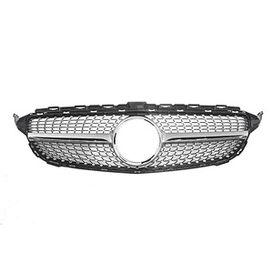 กระจังหน้า Mercedes-Benz C-Class W205 แบบมีดาวประดับ  วัสดุ ABS อะไหล่ทดแทน ปี 2015-2018 - Product Image 3