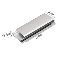 Boîtier de contrôleur LED électrique en métal fendu Panneau de commande électrique personnalisé Boîtiers de boîte de projet électronique en aluminium