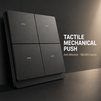 Prise Intelligente Murale Tuya Zigbee WiFi Type 86, 1, 2, 3 ou 4 Gangs, 13A, Interrupteurs Modulaires à Bouton Poussoir pour Éclairage, Vente en Gros