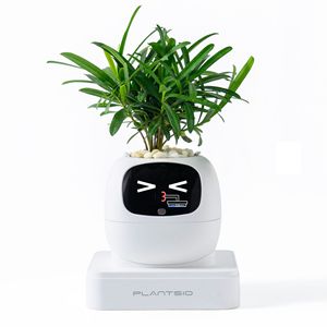 Série de pots de fleurs intelligents IVY Plant Cute Pet Robot, en plastique, avec écran LCD, décoration de table, jouet électronique IA, cadeau créatif pour les fêtes - Product Image 1