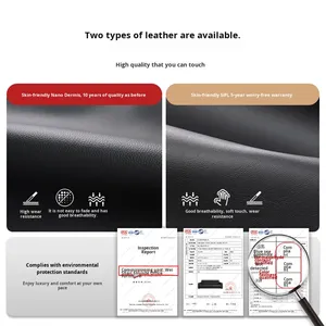 Divano da Ufficio Semplice per Dirigenti, Piccolo Divano a Tre Posti in Pelle con Funzione Letto <span class=keywords><strong>e</strong></span> Tavolino da Caffè - Product Image 2