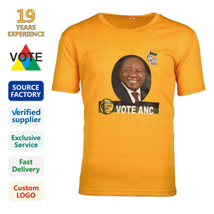 South Africa Anc t Shirts Custom Political <strong>Party</strong> Customized Men <strong>Tshirts</strong> for Presidential Election Campaign - Product Image 5