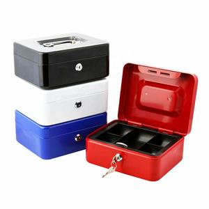 Plateau de pièces de monnaie, caisse de dépôt en métal, coffre-fort en étain de sécurité, petite clé verrouillable - Product Image 5