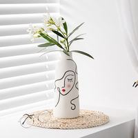 Vase en céramique de luxe Art Déco personnalisé, vente chaude, avec glaçure nacrée, vase de table écologique pour la décoration de la maison