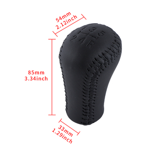 Pomo de Palanca de Cambios de Marchas Manual para Automóvil de Cuero Genuino JDM con Tracción en <span class=keywords><strong>las</strong></span> Cuatro <span class=keywords><strong>Ruedas</strong></span> - Product Image 4