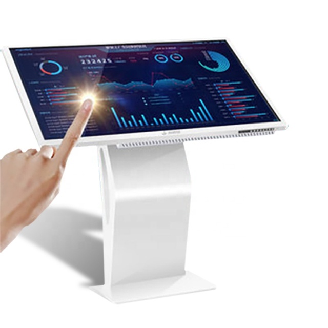 32 43 55 Inch Touch Screen Kiosk 4K Floor Standing LCD Android/win System Interactive Kiosk for Shopping Mall