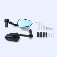Rétroviseur de scooter électrique pivotant, tout en aluminium, pour guidon