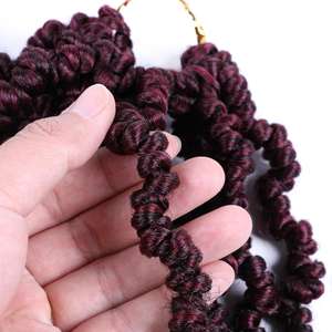 Extension de <span class=keywords><strong>cheveux</strong></span> synthétiques à <span class=keywords><strong>bombe</strong></span> courte pré-torsadée <span class=keywords><strong>pour</strong></span> femmes noires tresses au crochet à vague lâche <span class=keywords><strong>cheveux</strong></span> torsadés de printemps - Product Image 3