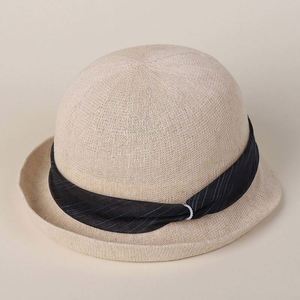 2025 New Arrival Linen Knitted Fisherman Hat for Women Spring Summer Outdoor Travel <b>Sunscreen</b> Sunshade Sun Hat - Product Image 2