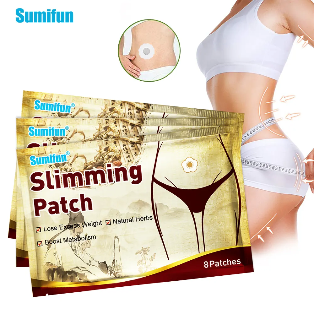 Sumifun Slimming Patch Thigh Arm Belly Fat Burning Navel Sticker Natural Herbal Shaping Body Massage Medical Plaster