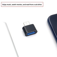 Adaptador OTG de Fábrica, Micro USB C Macho a USB Hembra, Conector Micro USB C Tipo C para Teléfono Inteligente, Teclado, Controlador de Juegos, ABS, Cobre
