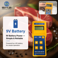 SKZ111C-2 Humidimètre numérique LCD léger pour viande, alimenté par batterie 9V, personnalisation OEM, équipement de test pour usine de transformation de viande