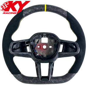 Volante deportivo personalizado de fibra de carbono forjada mate con revestimiento de gamuza para BMW LCI M3 M4 M5 M340i G80 G82 G87 G30 G20 X3 X5 G05 G06 - Product Image 1