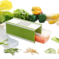 5-in-1 Voedselhakker, Multifunctionele Groenteschiller, Draagbare Groente Rasp voor Keuken Gebruik