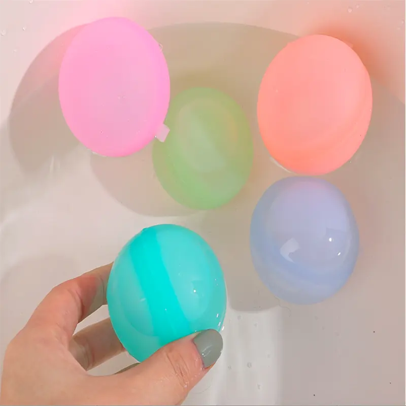 Vente chaude Silicone Ballon D'eau Réutilisable Bombe À Eau Ballons Auto-Scellant Eau Splash Ball (paquet de 12)