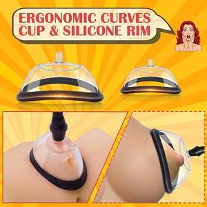 महिला स्तन टेसिंग वैक्यूम नकारात्मक दबाव स्तन पंप निप्पल उत्तेजना चूत मालिश विस्तार प्रशिक्षण कामुक उत्पादों - Product Image 3