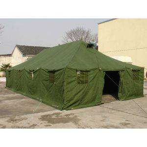 Factory 20-Person Waterproof Oxford <b>Canvas</b> Single Layer Metal <b>Frame</b> Windproof Camouflage Tent - Product Image 4