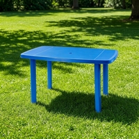 Tables, chaises et bancs d'extérieur en polypropylène de style minimaliste, résistants aux UV et écologiques, pour stands de restauration et bars à bière (vente en gros)