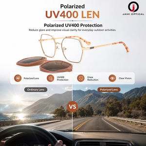 Gafas de Sol Magnéticas 2 en 1 de <span class=keywords><strong>Acero</strong></span> Inoxidable de Alta Calidad al por Mayor, Clip para Montura Óptica, Lentes Polarizadas TAC, Gafas Hexagonales - Product Image 4