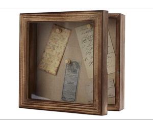 Boîte à souvenirs murale en bois massif encastrée pour la décoration créative <span class=keywords><strong>de</strong></span> photos <span class=keywords><strong>de</strong></span> famille et <span class=keywords><strong>de</strong></span> souvenirs. - Product Image 1