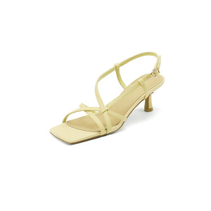 Sandali con tacco alto alla moda per ragazze, per cerimonie di laurea, con punta aperta, cinturino alla caviglia, tacco sottile, scarpe da festa e matrimonio - Product Image 1