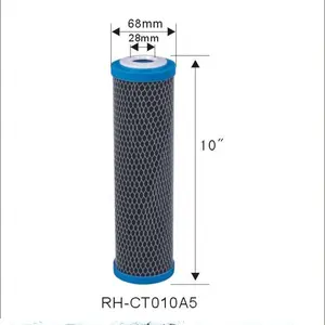 Supply solid carbon filter cartridge 10'' high quality water filter cartridge