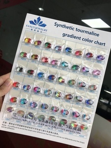 12X16Mm Hình Dạng Hình Bầu Dục Dưa Hấu Tourmaline Đá Quý Thủy Tinh Lỏng Tổng Hợp Tourmaline - Product Image 6