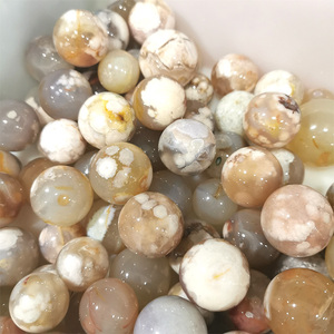 Tự Nhiên Elegent Sakura Mã Não Hình Cầu Đánh Bóng Màu Ánh Sáng Chữa Bệnh Tinh Thể Nước Bóng Mã Não Reiki Hoa Anh Đào Mã Não - Product Image 2