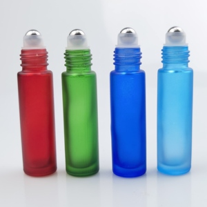 Botella Roll-On de Vidrio Esmerilado Arcoíris Premium de 5ml-10ml para Perfume de Lujo y Sérum para Ojos - Product Image 5