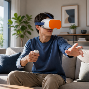 Casque <span class=keywords><strong>VR</strong></span> tout-en-un XP4K 3664x1920 72Hz, 98 ° FOV Fresnel 4000mAh, 3DOF Voice Android, 350g OEM - Product Image 4