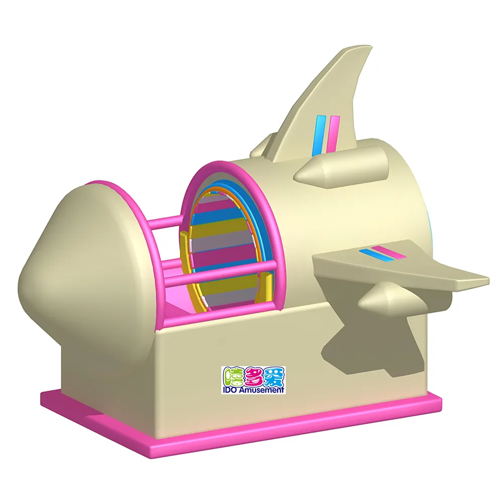 Крытый детская площадка оборудование дети мягкие играть вращающийся игрушка самолет пространство челнок время путешествия для