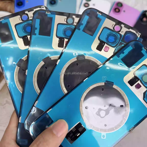 Vetro Posteriore con Cornice, Piastra Metallica e Anello Magnetico Integrati per iPhone 15 - Ricambi per Riparazione Telefoni Cellulari - Product Image 2
