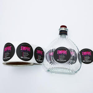 Оптовая продажа персонализированные индивидуальные круглые прозрачные этикетки прозрачные пользовательские наклейки рулон логотип наклейки для упаковки - Product Image 2