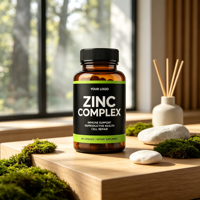 Capsules de complexe de zinc, soutien immunitaire, santé de la peau, complément alimentaire, comprimés de zinc en gros pour adultes