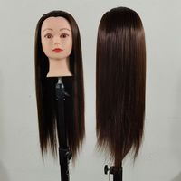 Femme 100% cheveux synthétiques Mannequin tête coiffure formation poupée cosmétologie Mannequin tête poupée formation tête pour coiffeur