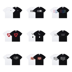 Camiseta de Lujo Transfronteriza <span class=keywords><strong>Maiso</strong></span> Margiela con Letras Digitales, 260g, 100% Algodón, Manga Corta, Transpirable, Corte Holgado Informal - Product Image 3