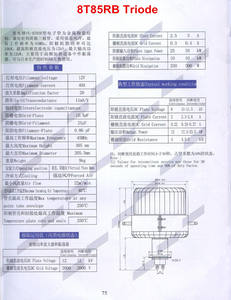 Tubo de electrones Tubo de Red Eléctrica 8t85rb Máquina de soldadura de alta frecuencia Tubo de oscilación 8T85RB - Product Image 3