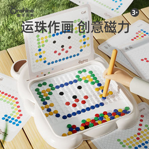 Tableau magnétique à dessin Onshine, design ours, jouet éducatif pour enfants de 3 à 6 ans, pour la pratique du contrôle du stylo - Product Image 3