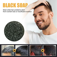 Polygonum Multiflorum Shampooing Savon Marque Privée Hommes Barre De Soins Des Cheveux Savons Réparation De L'humidité Couleur Des Cheveux Gris Noir Outils De Maquillage
