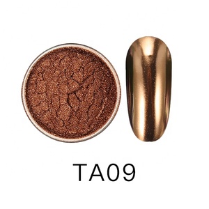 Polvo de pigmento de oro rosa para uñas, <span class=keywords><strong>efecto</strong></span> cromado espejo brillante - Product Image 3