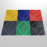 Dalles de sol modulaires pour garage, revêtement de sol en vinyle antidérapant, écologique, pour lave-auto extérieur, parking, sites sportifs, design graphique 3D